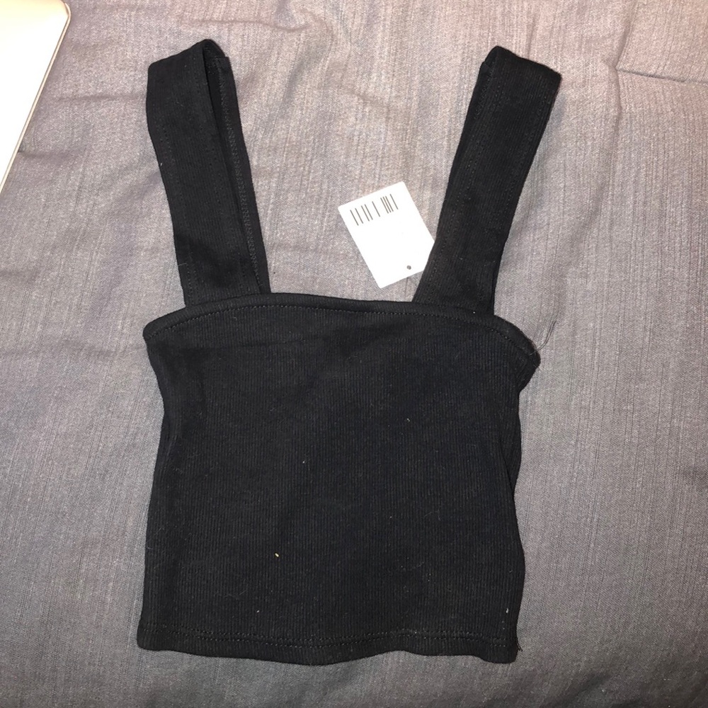 urban outfitters Black cropped tank with tag